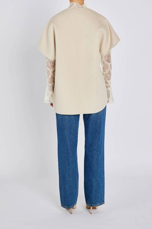 Bruuns Bazaar gilet met wol beige - Foto 3
