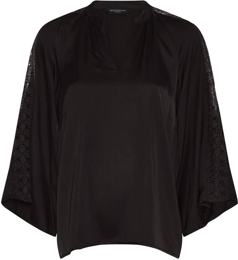 BRUUNS BAZAAR Dames Blouses Weckiabbwicki Blouse Bruin