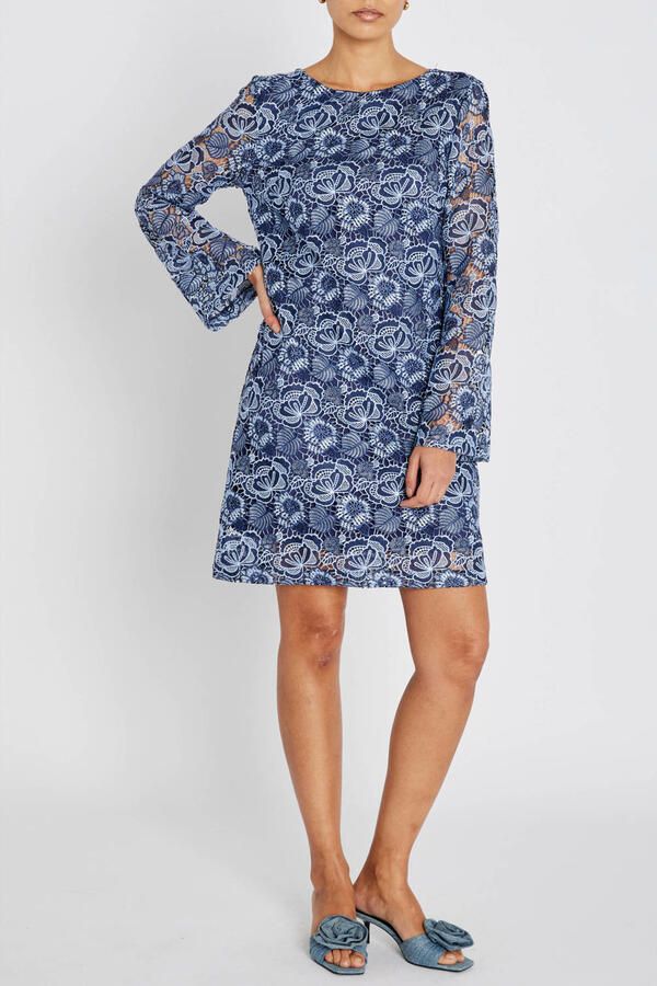 BRUUNS BAZAAR Dames Jurken Mauritiabblucille Dress Donkerblauw - Foto 5