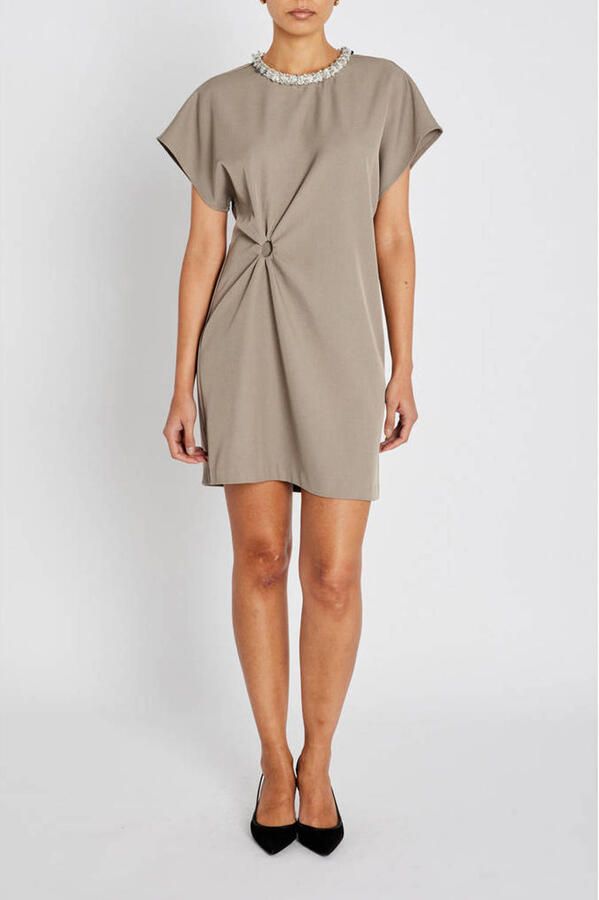 BRUUNS BAZAAR Dames Jurken Syagrusbbariala Dress Taupe - Foto 5