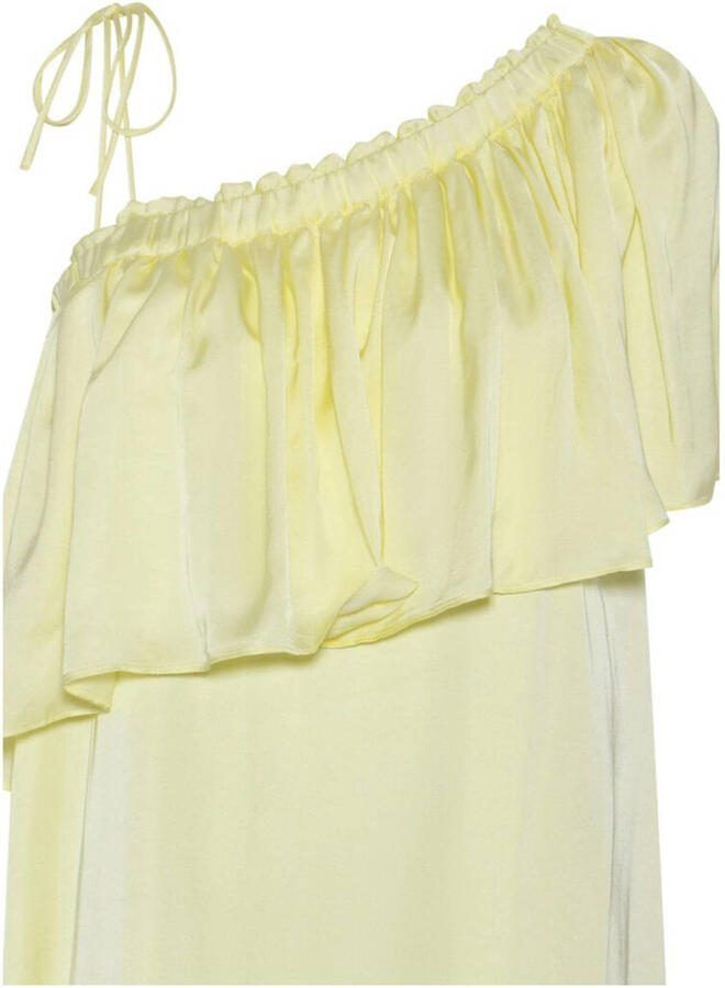 Bruuns Bazaar Off-Shoulder Gele Jurk met Ruchedetail Yellow Dames - Foto 2