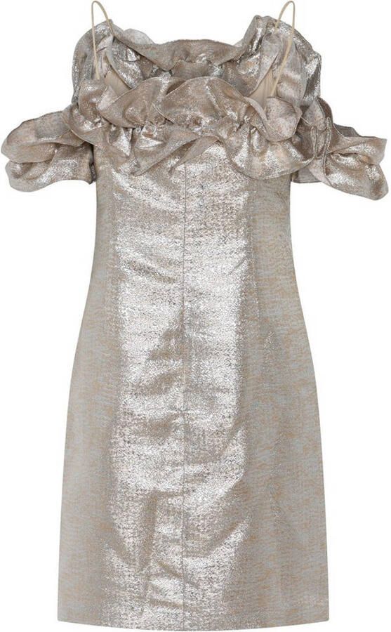BRUUNS BAZAAR Dames Jurken Wallichiabbmartha Dress Goud - Foto 5