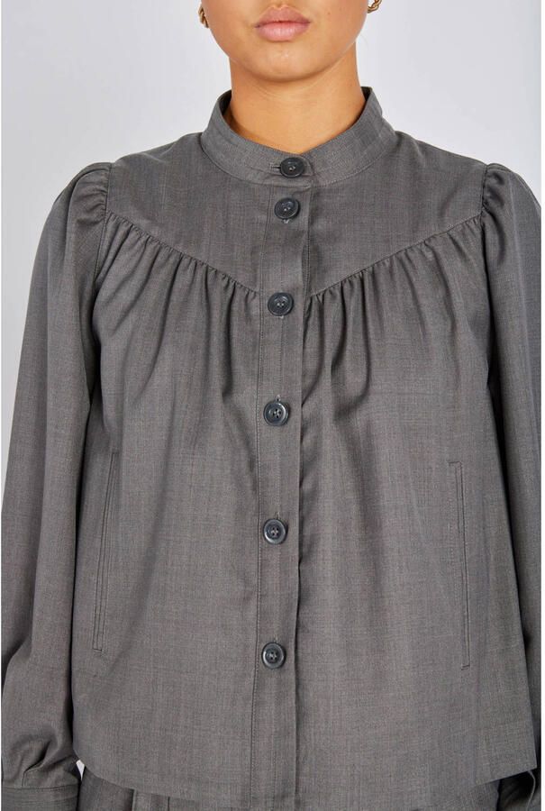 Bruuns Bazaar regular blazer grijs - Foto 2