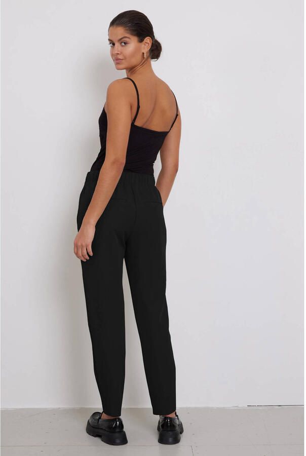 Bruuns Bazaar slim regular waist broek zwart - Foto 3