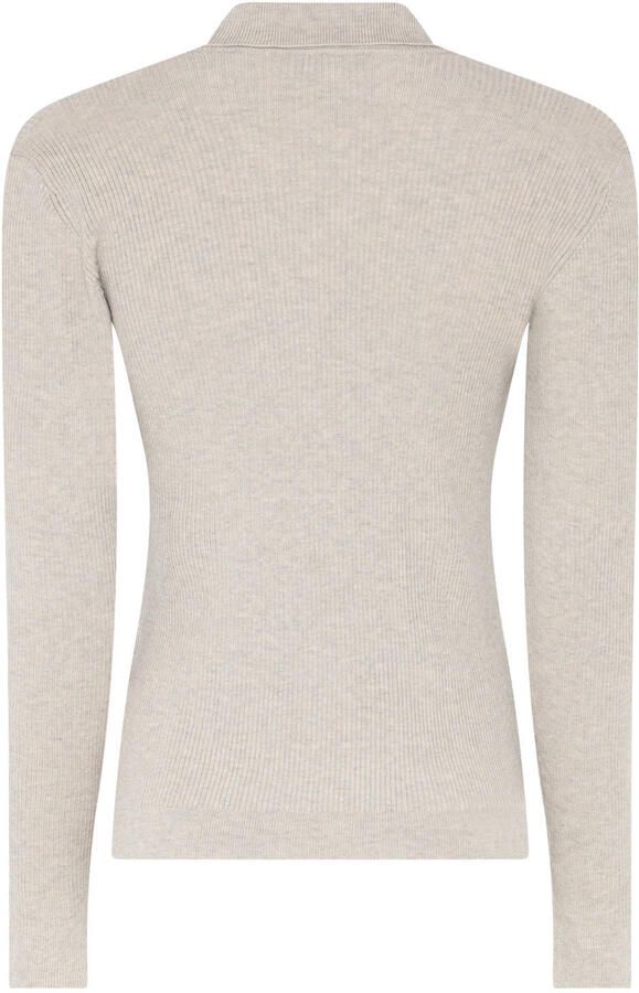 BRUUNS BAZAAR Dames Truien & Vesten Anemonebbvalea Knit Polo Beige - Foto 4
