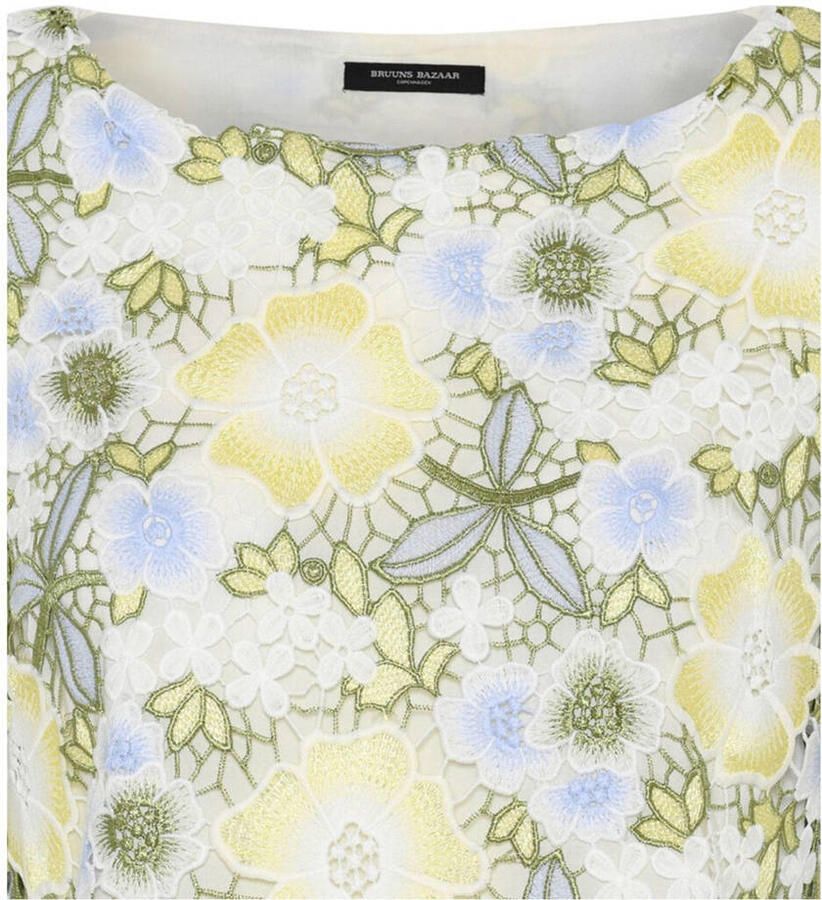 Bruuns Bazaar Bloemen geborduurde boothals blouse Multicolor Dames