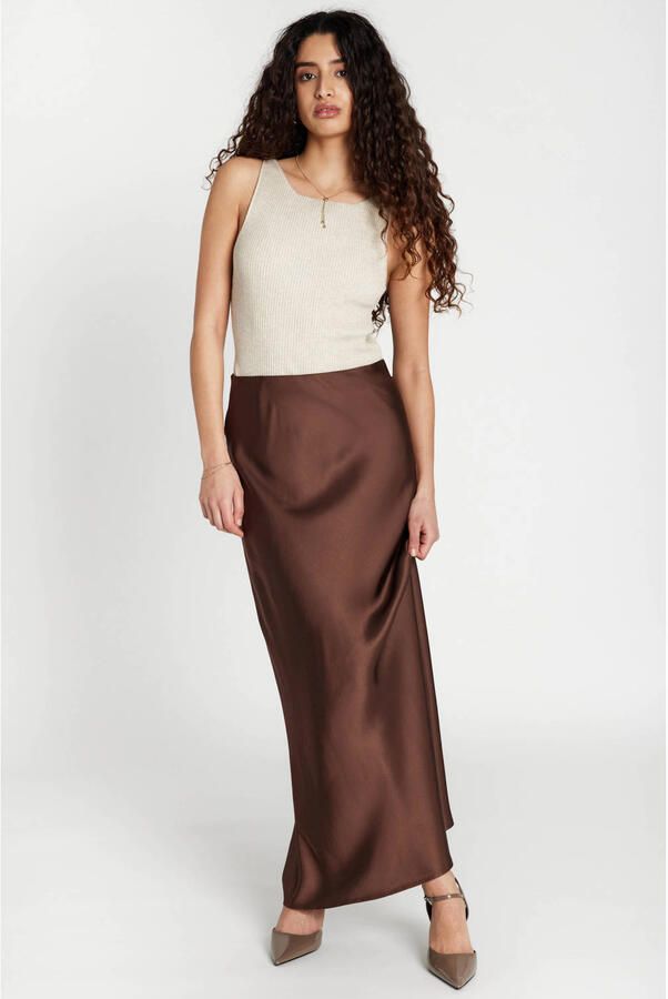 BRUUNS BAZAAR Dames Rokken Korthalsiabbjoanelle Skirt Bruin - Foto 5