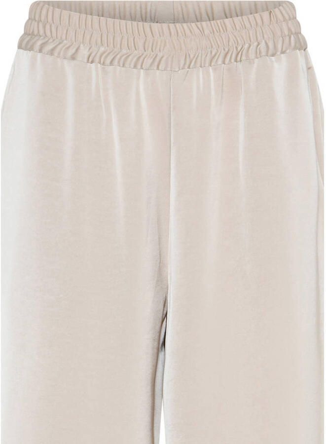 Bruuns Bazaar wide leg broek beige - Foto 2