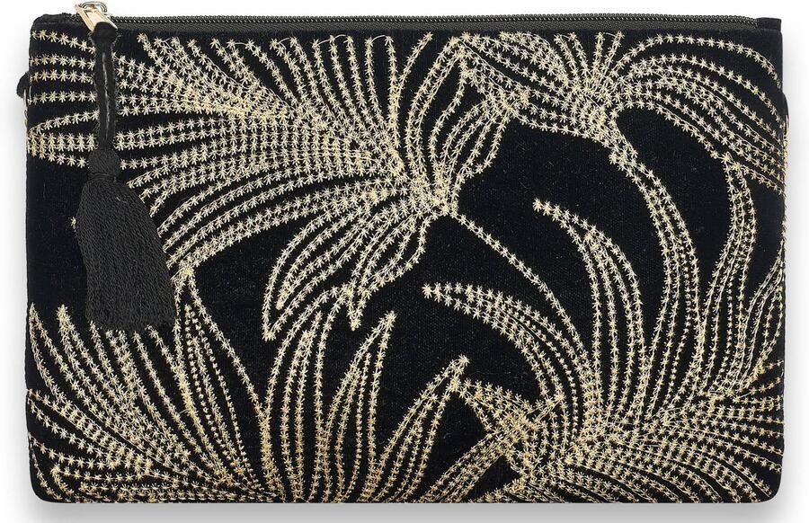 Bulaggi clutch Leaves zwart