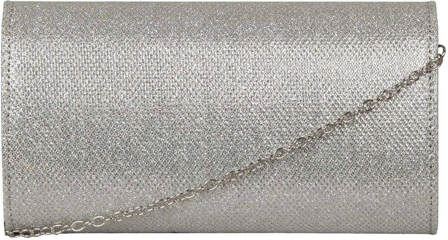 Bulaggi clutch met glitters Dionne zilverkleurig - Foto 3