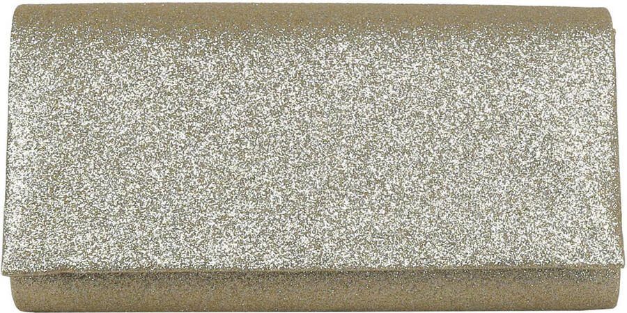 Bulaggi party clutch met glitters champagne