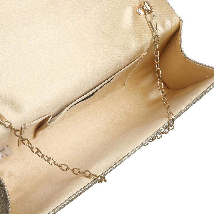 Bulaggi party clutch met glitters champagne - Foto 2