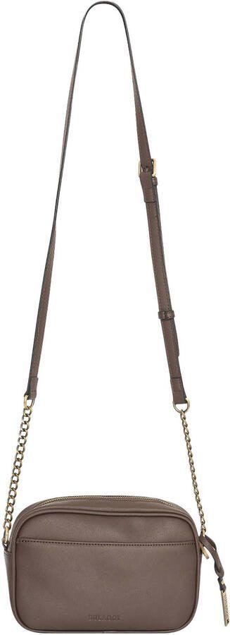 Bulaggi crossbody tas Woven donkerbruin