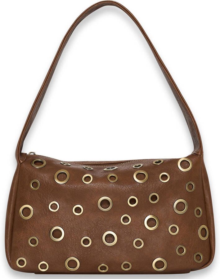 Bulaggi schoudertas Eyelets Hobo bruin