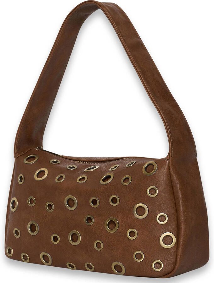 Bulaggi schoudertas Eyelets Hobo bruin - Foto 3