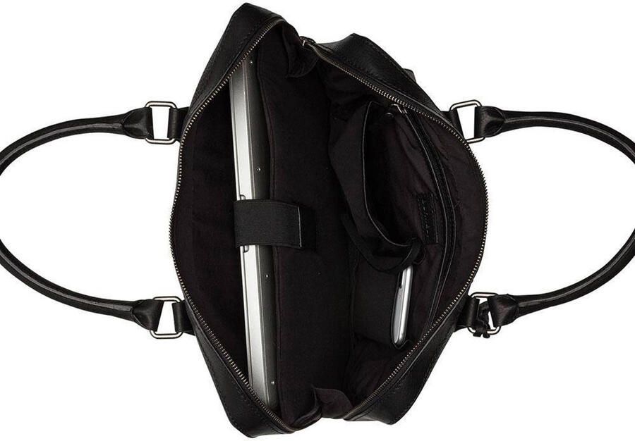BURKELY 13.3 inch leren laptoptas Antique Avery zwart - Foto 2