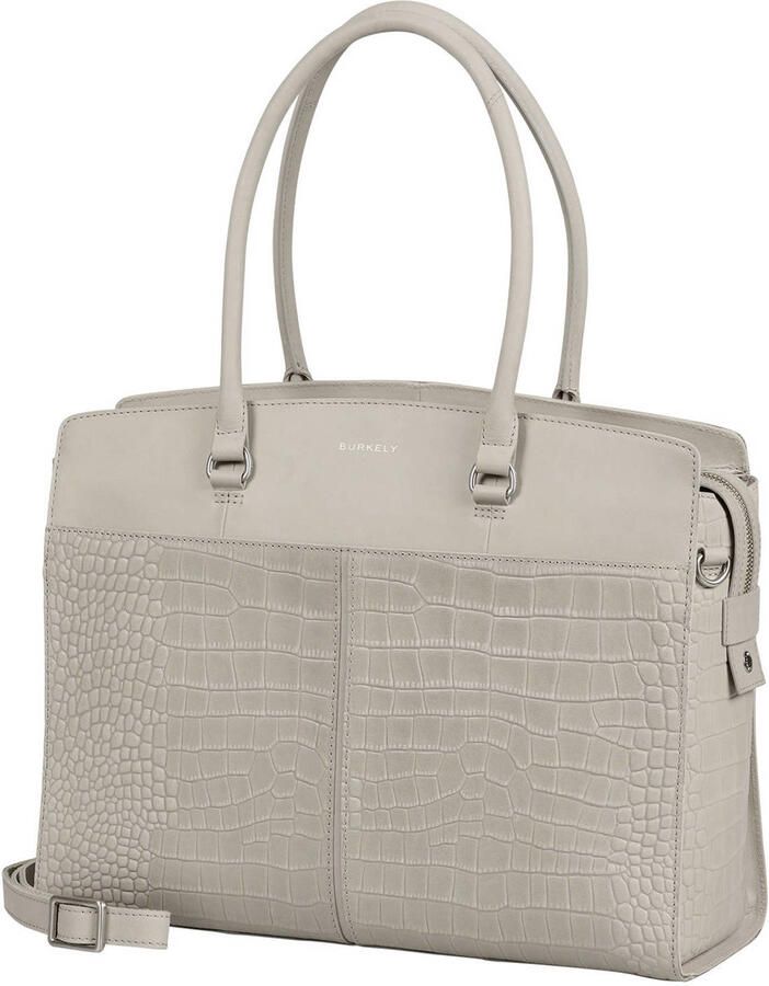 BURKELY 15.6 inch leren werktas Cool Colbie grijs - Foto 2
