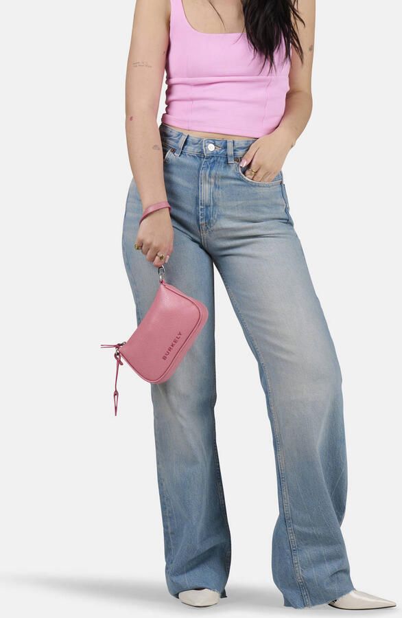 BURKELY leren crossbody tas Always Alyx roze