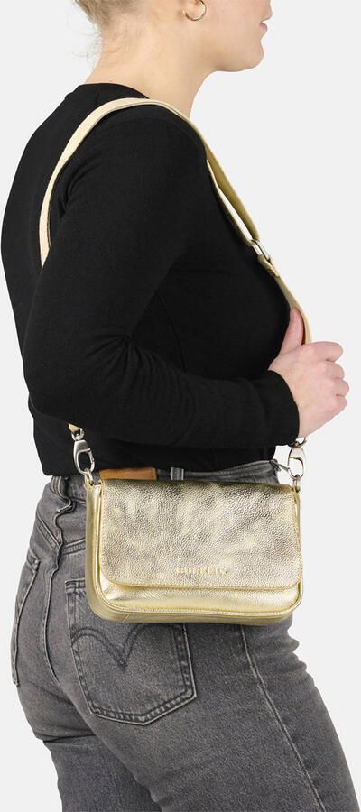 BURKELY leren crossbody tas Always Ava goudkleurig - Foto 3