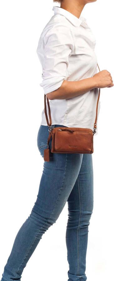 BURKELY leren crossbody tas Antique Avery cognac - Foto 2