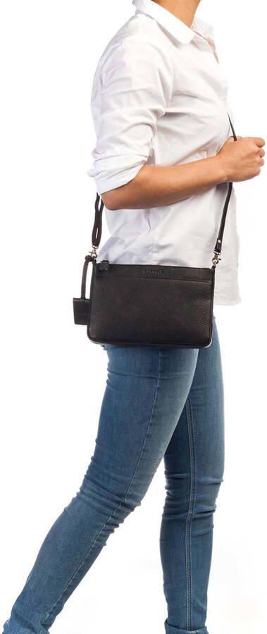 BURKELY leren crossbody tas Antique Avery zwart