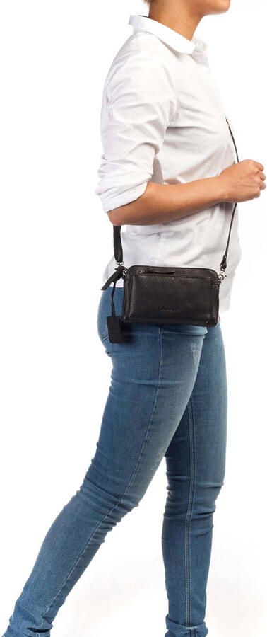 BURKELY leren crossbody tas Antique Avery zwart