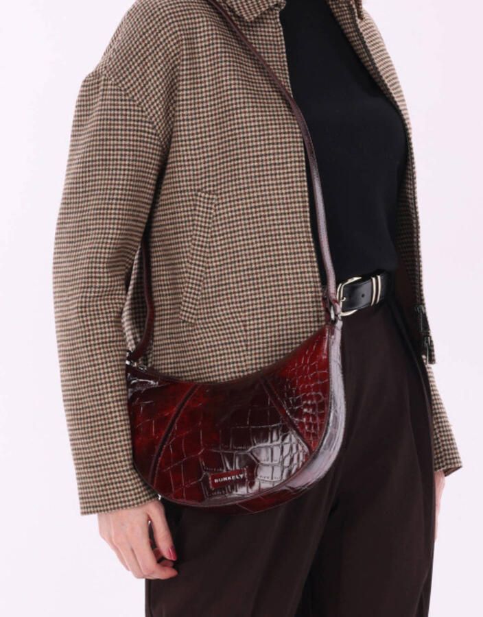 BURKELY leren crossbody tas Cool Colbie bordeauxrood - Foto 3