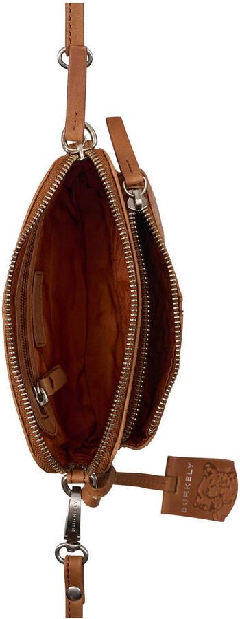 BURKELY leren crossbody tas Cool Colbie met crocoprint cognac - Foto 3