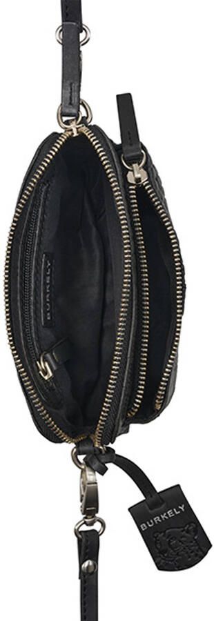 BURKELY leren crossbody tas Cool Colbie met crocoprint zwart - Foto 3