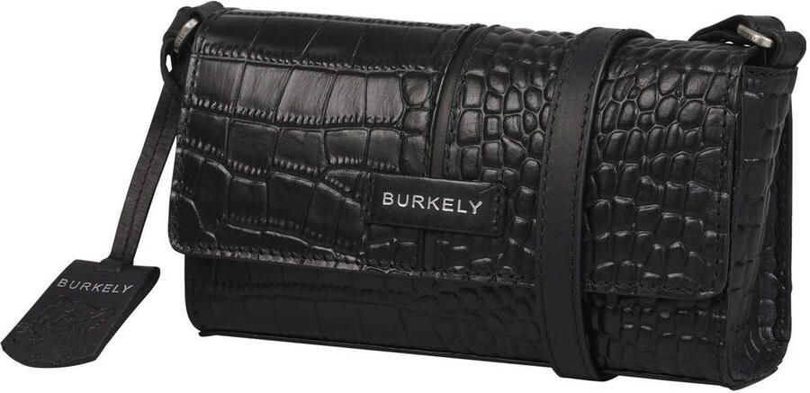 BURKELY leren crossbody tas Cool Colbie zwart