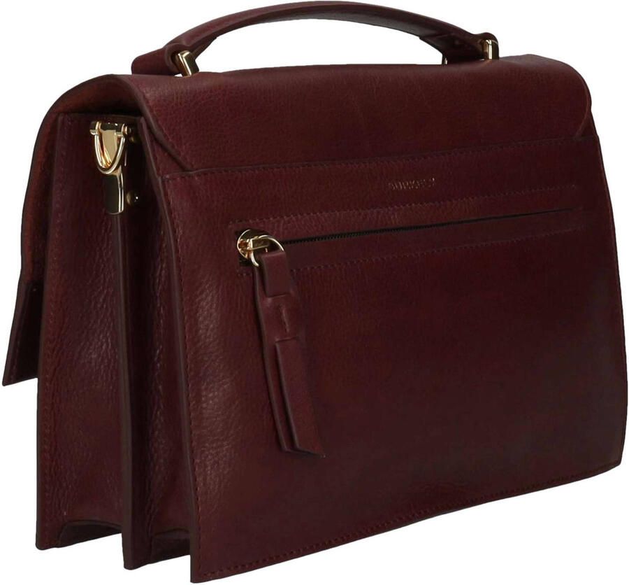 BURKELY leren crossbody tas Fine Florence donkerrood - Foto 2