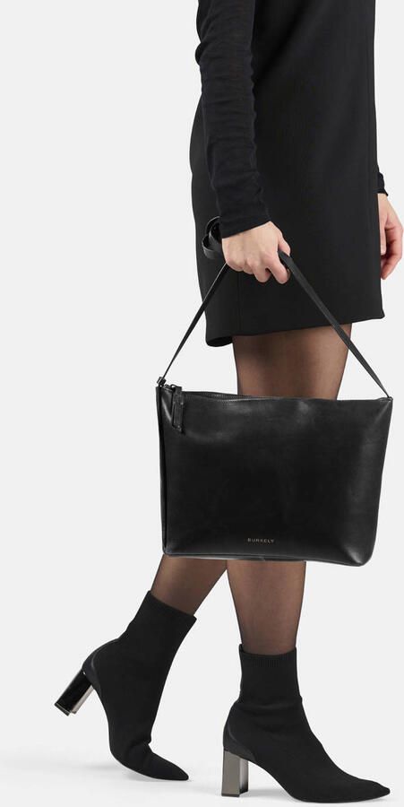 BURKELY leren crossbody tas Fine Florence zwart - Foto 3