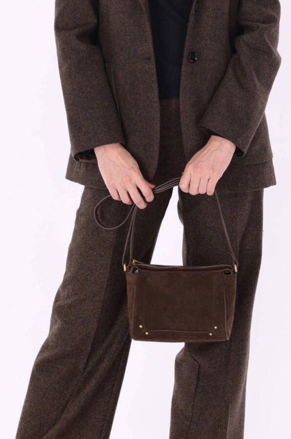 BURKELY leren crossbody tas Sierra bruin