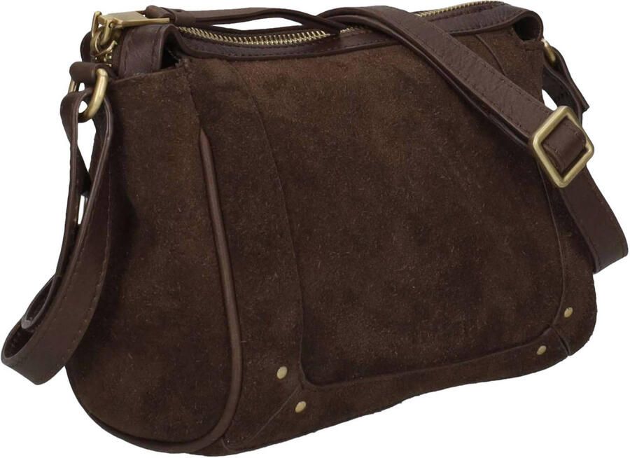BURKELY leren crossbody tas Sierra bruin - Foto 2