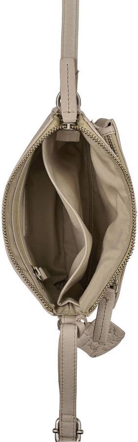 BURKELY leren crossbody tas Soft Skylar beige