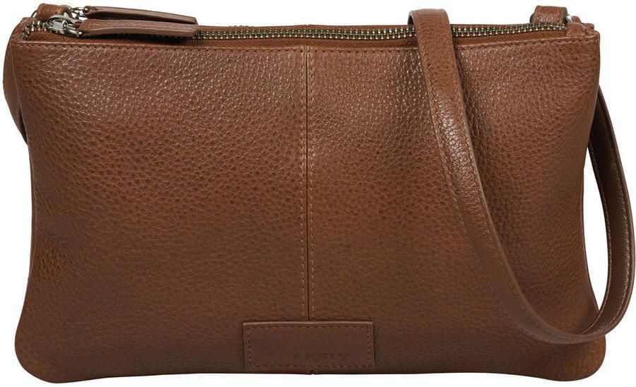 BURKELY leren crossbody tas Soft Skylar bruin