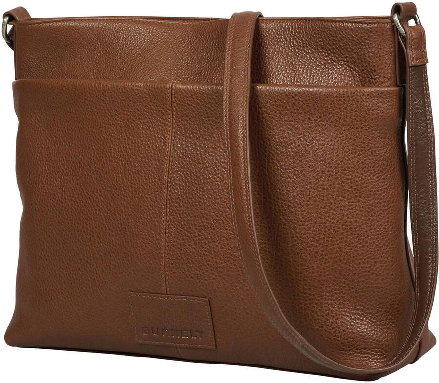 BURKELY leren crossbody tas Soft Skylar bruin