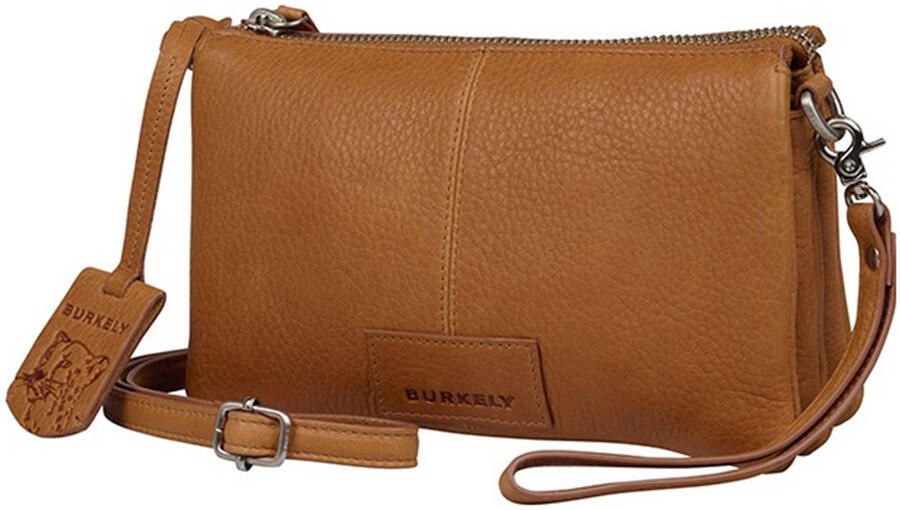 BURKELY leren crossbody tas Soft Skylar cognac - Foto 3