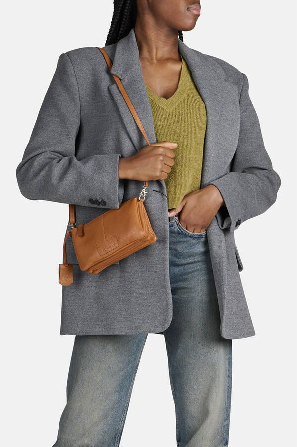 BURKELY leren crossbody tas Soft Skylar cognac - Foto 2