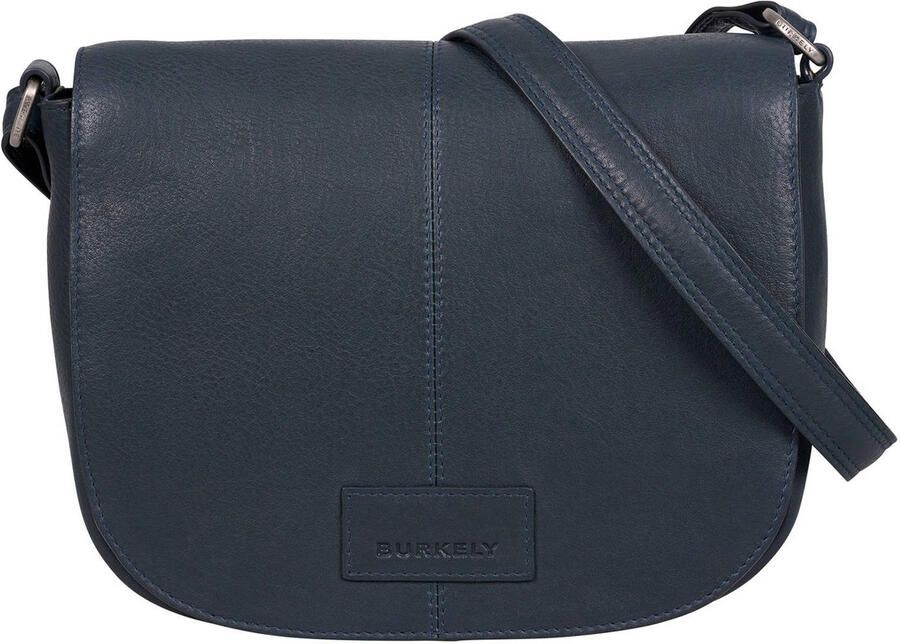 BURKELY leren crossbody tas Soft Skylar donkerblauw