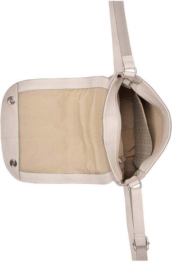 BURKELY leren crossbody tas Soft Skylar grijs - Foto 3