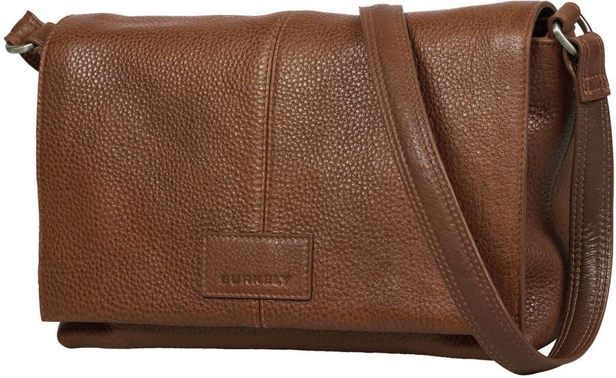 BURKELY leren crossbody tas Soft Skylar Satchel bruin - Foto 2