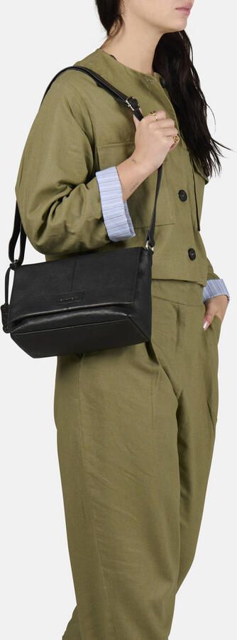 BURKELY leren crossbody tas Soft Skylar zwart - Foto 2