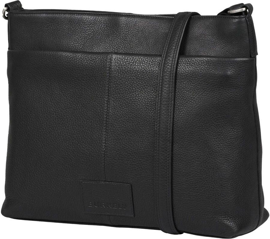 BURKELY leren crossbody tas Soft Skylar zwart