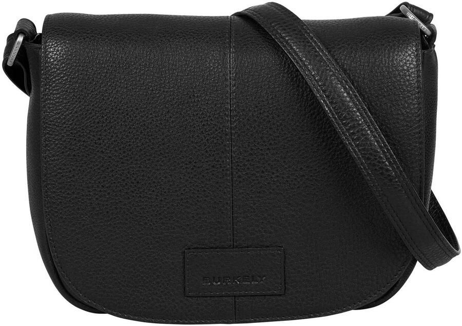 BURKELY leren crossbody tas Soft Skylar zwart