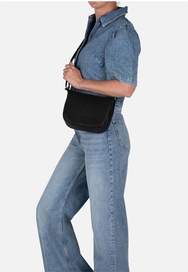 BURKELY leren crossbody tas Soft Skylar zwart - Foto 3