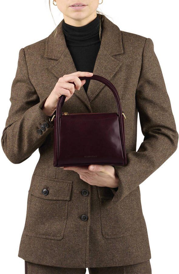BURKELY leren crossbody tas Vintage Veda donkerrood - Foto 1