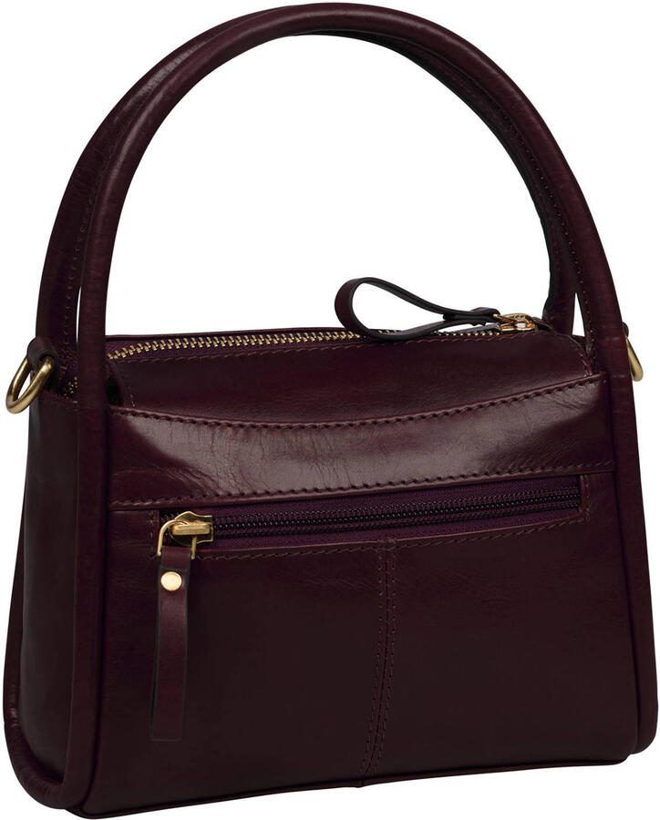 BURKELY leren crossbody tas Vintage Veda donkerrood - Foto 2