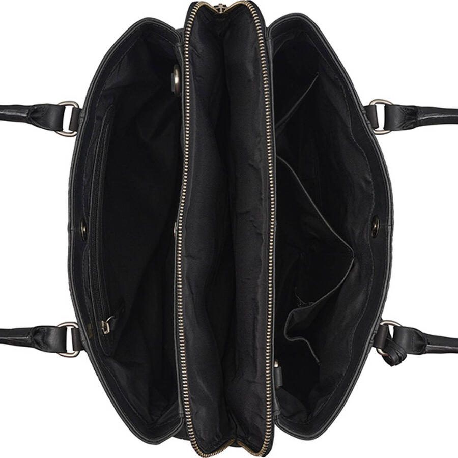 BURKELY leren handtas Cool Colbie met crocoprint zwart - Foto 2