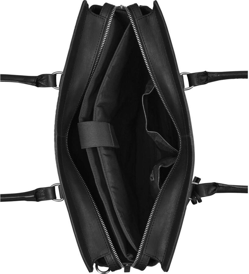 BURKELY leren handtas Cool Colbie zwart